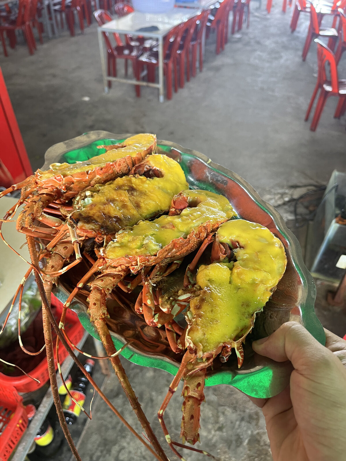 Tôm hùm nướng phô mai tại Quán Mệ Toại